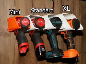 Wall Mount Drill Holder – 3D-Printed Tool Organizer in Three Sizes & Multiple Colors