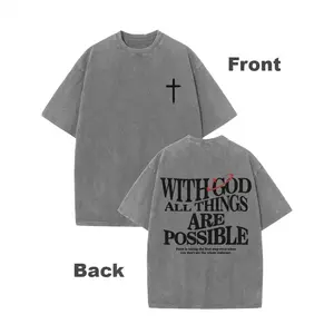 Men's Vintage Washed Batik T-Shirt, Double Sided Graphic Print, Drop Shoulder Crew Neck Tee, Retro Street Style, Perfect for Spring Summer Casual Wear