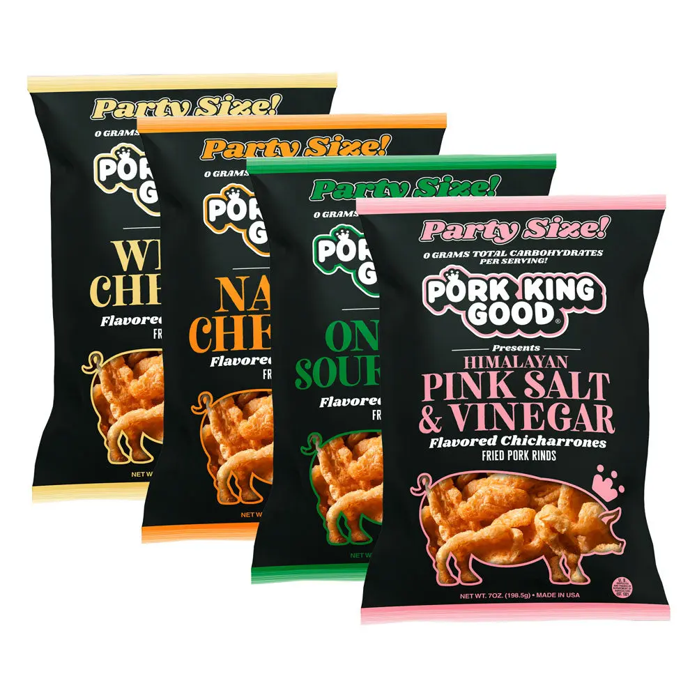 Pork King Good 7oz Party Pack (4 Bag Variety Pack)