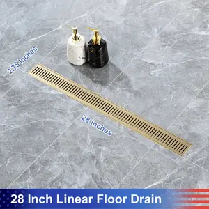 28'' W Linear Grid Shower Drain RX7002-28