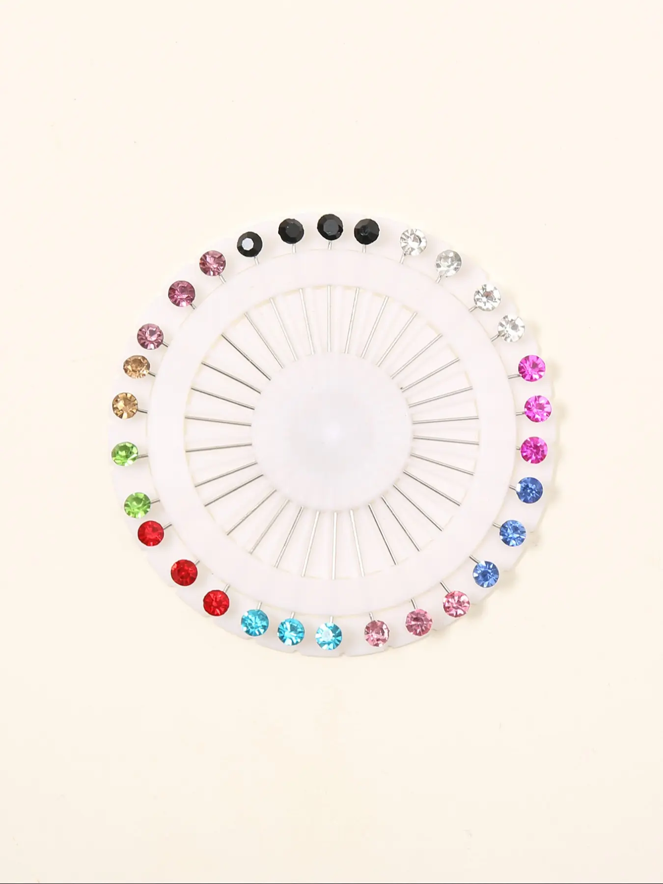 Rhinestone Decorated Hijab Pin, Sparkling Rhinestones Modern Fashionable Hijab Accessories for Muslim Women & Girls, Trendy All-match & Exquisite Hijab Accessories for Birthday Gift