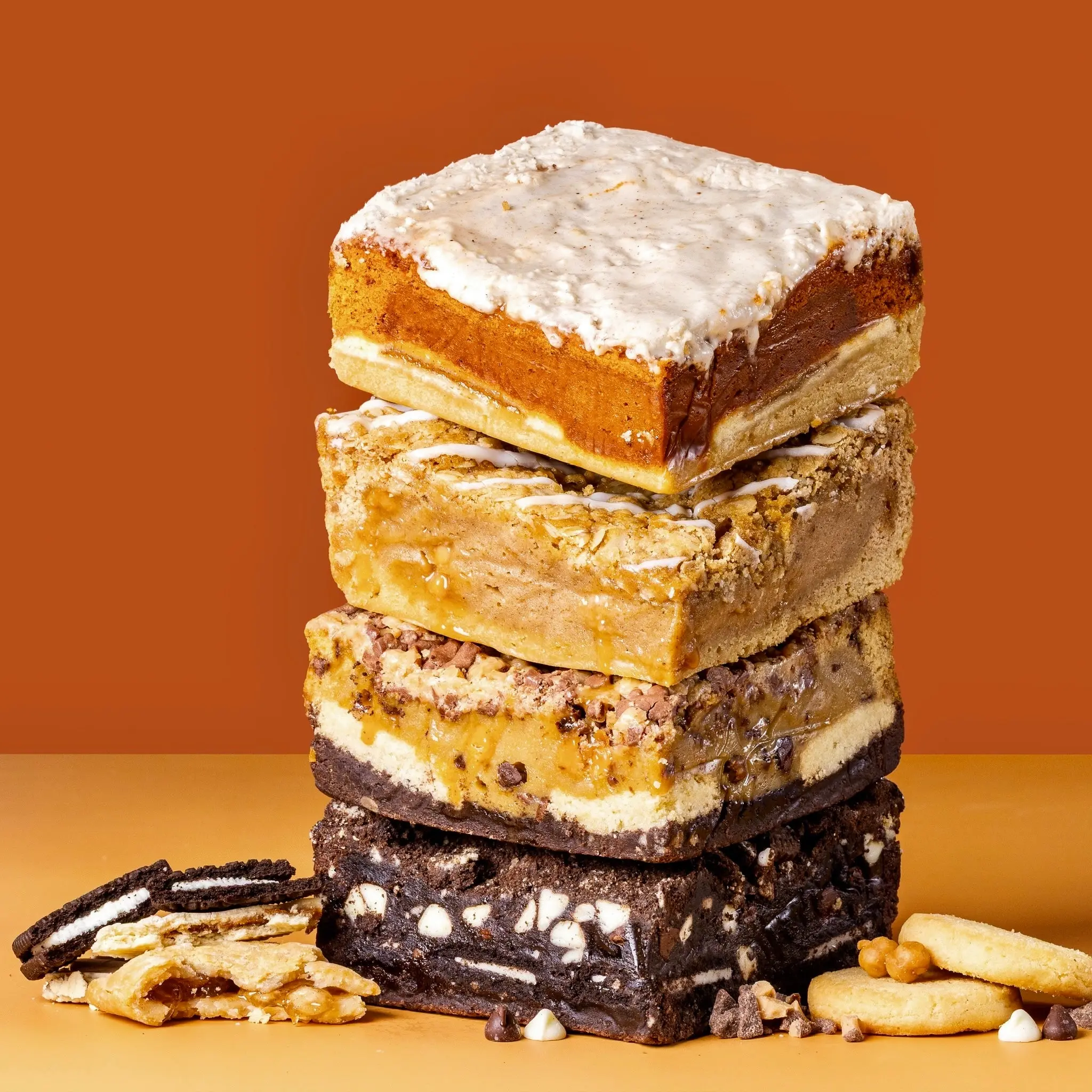 Limited Edition Fall Favorites Snack Cake Brownie Box, Low Sodium, Room-Temp Treat