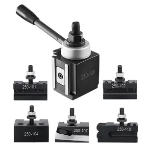 Quick Change Tool Post Set 6 Pcs Lathe Tool Holders for 6"-12" Mini Lathe Swing