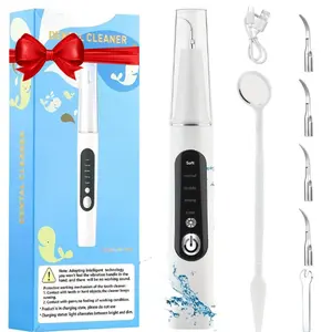 High-Quality Plaque Remover with Adjustable Modes and LED Light, Rechargeable Dental Tool, Perfect Holiday Gift Idea