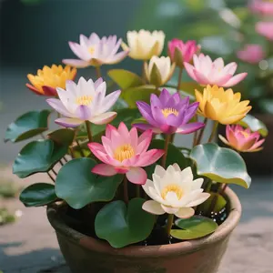 30Pcs Mixed Bowl Lotus Seeds, Non-GMO Lotus Flower Seeds, High Germination Rate Lotus Seeds for Planting Indoor, Outdoor, Home, Garden