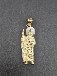 14K Gold Pendant - San Judas