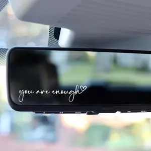 You Are Enough Affirmation Car Decal - Unique Design for Home or Personal Use