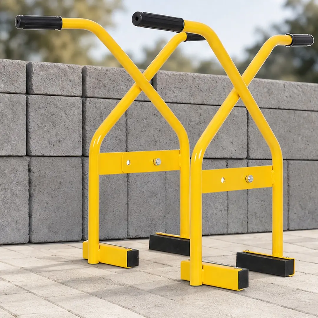 Steel Curb Stone Tongs Heavy Duty Concrete Block Lifting Gripping Pliers Offset Design Curb Lifter Tool for Concrete Paver Stone Bricks Installation Kerb Gutter Handling Yellow Solid Steel Construction 220 lb Capacity, Yellow Color Options