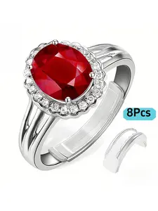 8Pcs Ring Sizer Adjuster, 8 Sizes Invisible Ring Guards for Loose Rings, Reduce Ring Size Easily, Jewelry Hacks Resizing Kit for Women Men, Ring Resizer with Storage Box