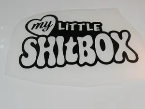 My Little Shitbox Decal - High-Quality Durable Sticker for Cars Trucks & Motorcycles Easy Application No Warranty