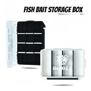 DeepJaw Outfitters Adjustable Divider Fishing Tackle Box - Portable Organizer Case for Lure, Hook, Bait Storage