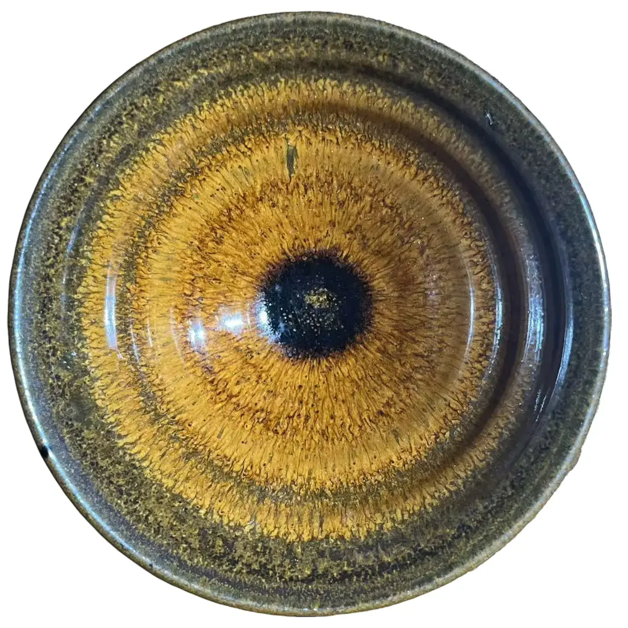 - ： Handmade Jian Zhan Teacup, Kiln Change Glaze,Traditional Ceramic Tea Bowl