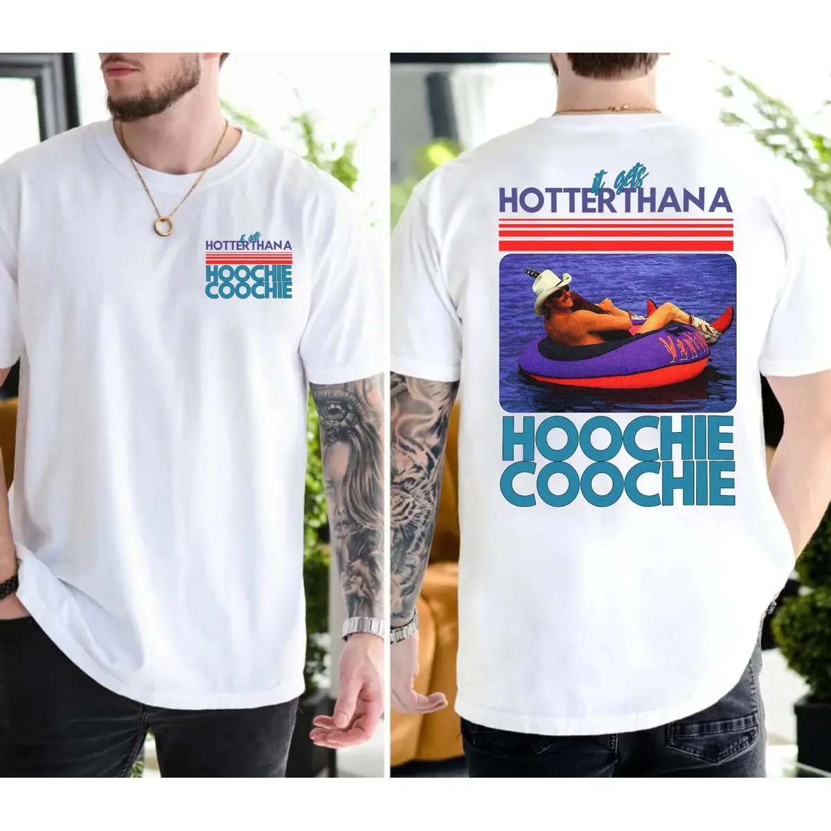 Alan Jacksonn Concert 2 Sides Tshirt, Hoochie Coochie Shirt, Western Style, Summer Graphic Tee, Float Trip, Unisex Short Sleeve Tee, Graphic Round Neck Tee