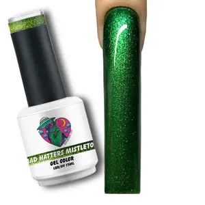 GLITTER GEL POLISH – 184 MAD HATTER’S MISTLETOE