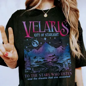 Velaris City Of Starlight Acotar Comfort Colors Shirt,The Night Court Shirt,Bookish Gift,Court Of Thorns And Roses, City Of Starlight Shirt