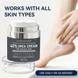 LINEKVAP 40% Urea Cream 2% Salicylic Acid  Foot & Hand Cream with Hyaluronic Acid Tea Tree & Aloe Vera for Deep Moisturizing & Callus Removal