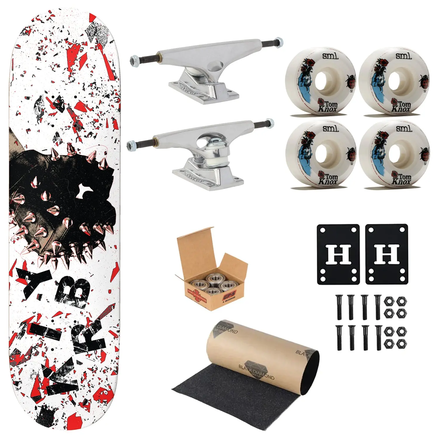 Deathwish Premium Complete Skateboard Taylor Iron 8.25" Ft. Krux/SML/Independent