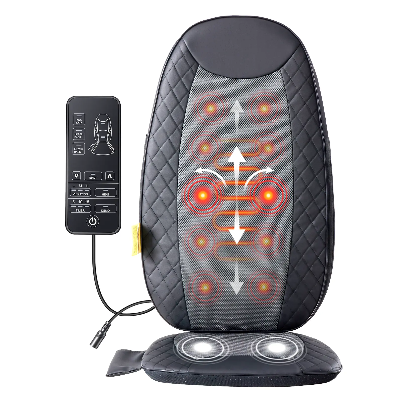Back Massagers, Vibrating Heating Pad for Back, Massage Chair Pad for for Home Office Use, Gift for Parents, Grey - TikTok Shop Back Massagers, Vibrating Heating Pad for Back, Massage Chair Pad for for Home Office Use, Gift for Parents, Grey - TikTok Shop