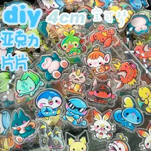 Kawaii Anime Character Acrylic Fridge Magnets — Double Sided Transparent