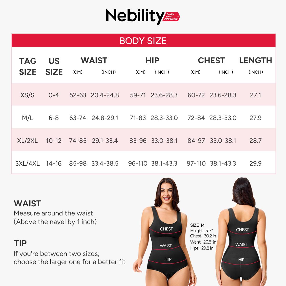 | Buy 1 Get 1 Free | Nebility 2 Piece Women's Seamless Round Neck Shapewear Bodysuit, Comfortable Basic Minimalist Womenswear for Daily Wear with Cinched Waist Affordability Blue SpringStatements
