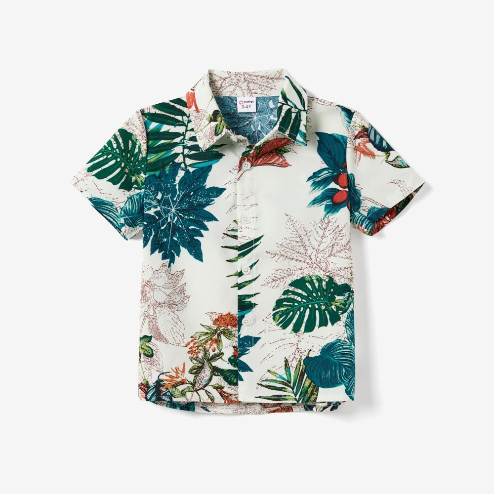 PatPat Family Matching Blue Short-sleeve Tee & Colorful Stripe Camisole Dress - Durable Breathable Fabric for Casual Outings & Vacations