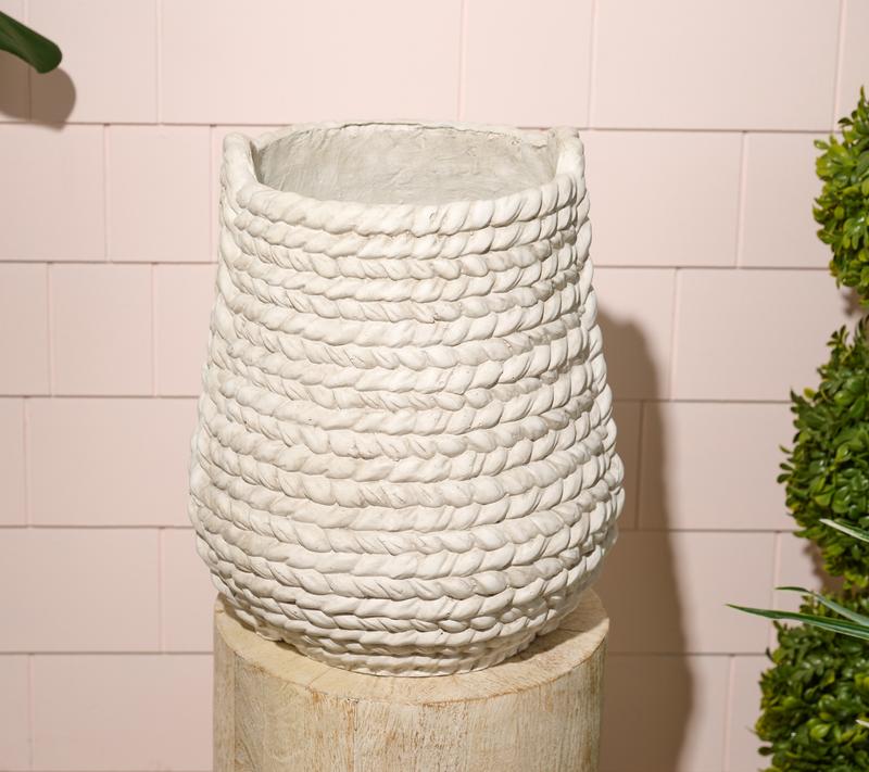 17" Decorative Indoor/Outdoor Basket-Style Planter by Kim Gravel