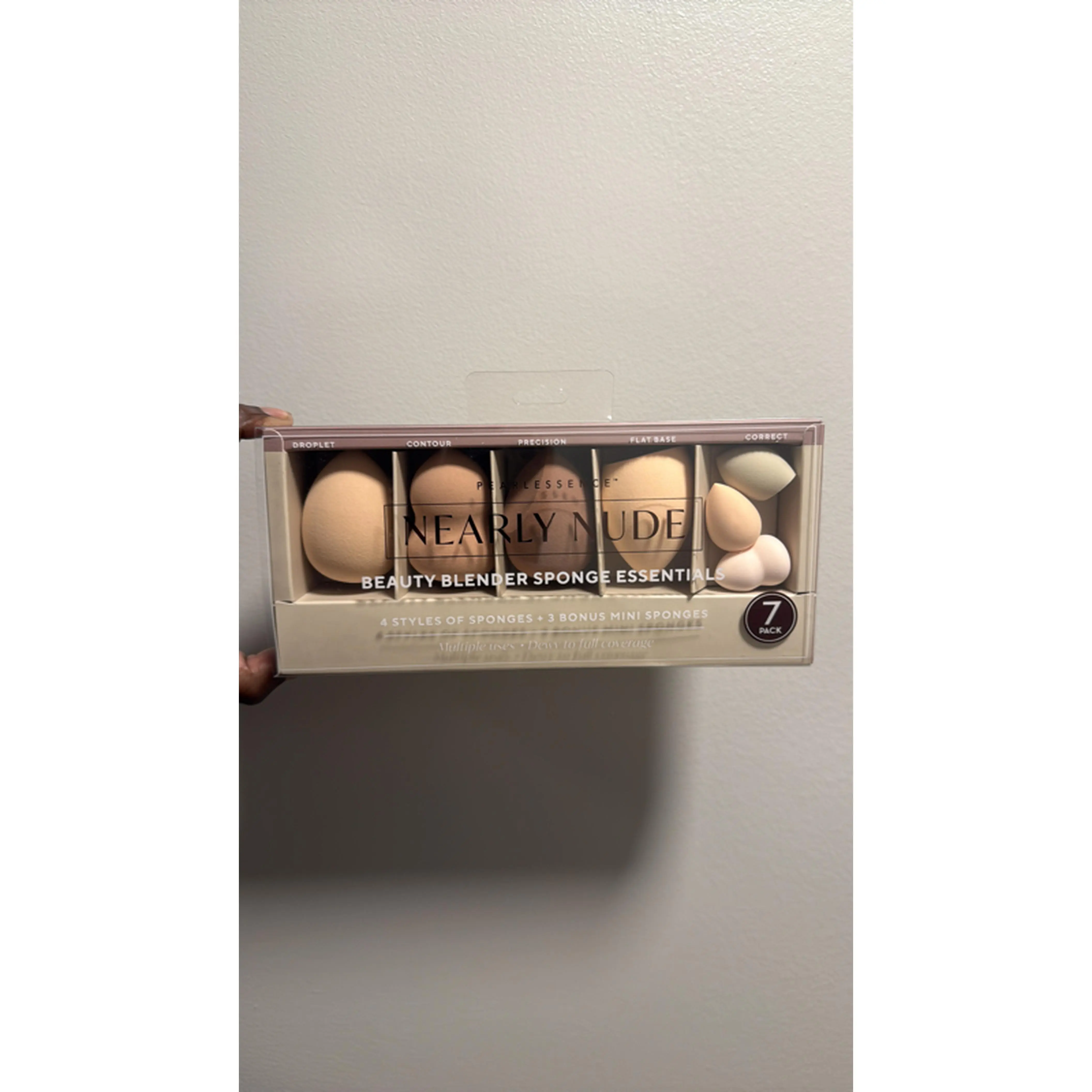 Nearly Nude Beauty Blender Sponge Essentials - 7 Styles of Sponges & 25 Konve Mini Sponges for Makeup Application