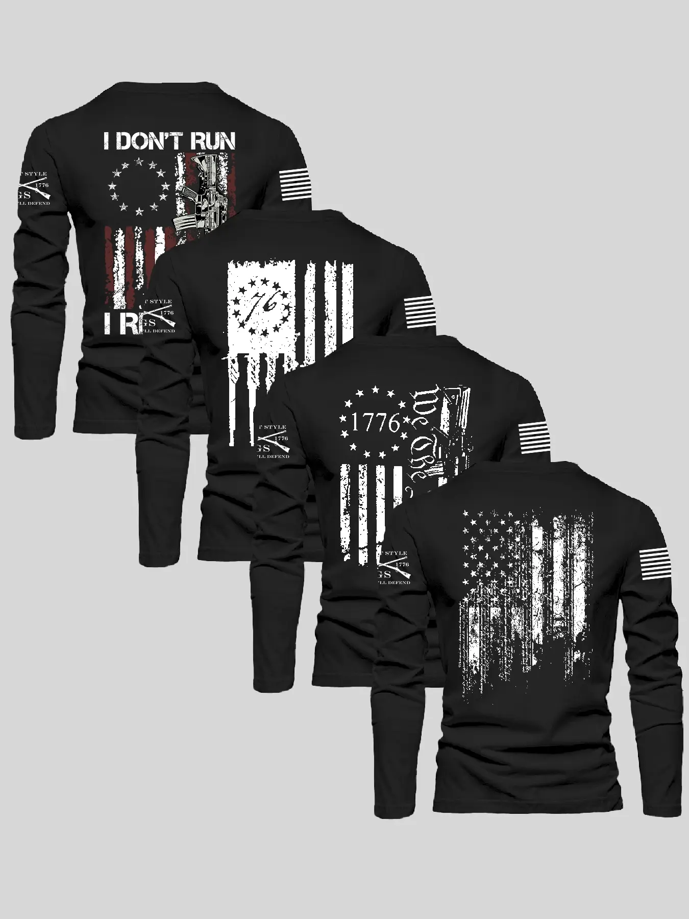 Men's Round Neck Long Sleeve Fitted Knit T-Shirt, Classic American Elements, Aesthetic & Vintage Wash Craftsmanship, Multiple Designs for All Seasons Wear