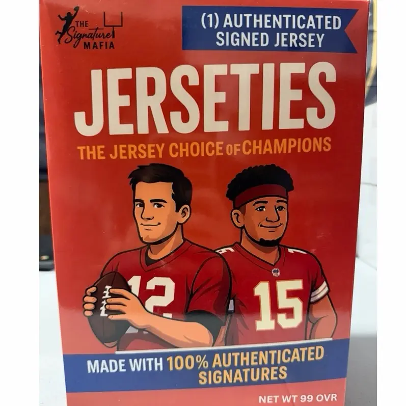 1 (first 16 style)“Jerseties” Signed NFL Jersey 1 (first 16 style)“Jerseties” Signed NFL Jersey