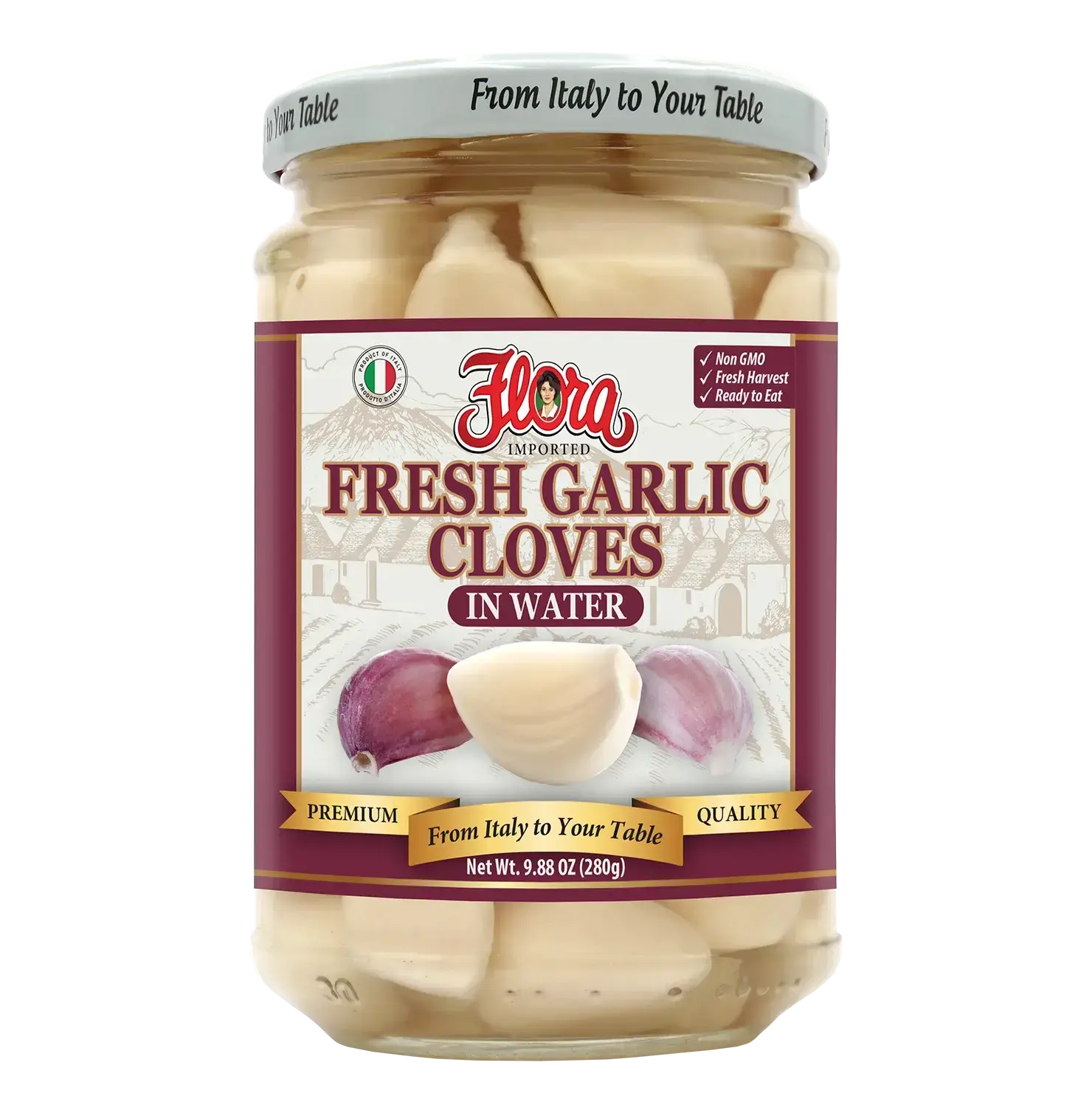 Fresh Garlic Cloves - In Water - 9.88 oz