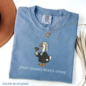 Comfort Colors Goose Lawyer T-Shirt Law School Graduation Gift Funny Silly Lawyer Gift Lawyer Tee Law Student Gift Future Lawyer