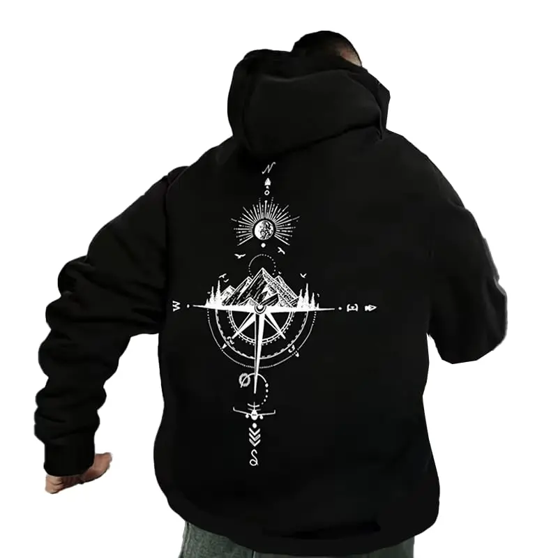 Y2k Graphic Hoodies Men Women Punk Casual Gothic Vintage Sweatshirt Tops | Unisex oversized hoodie;Dark streetwear aesthetic design;Vintage retro fashion texture;Unique graphic pattern