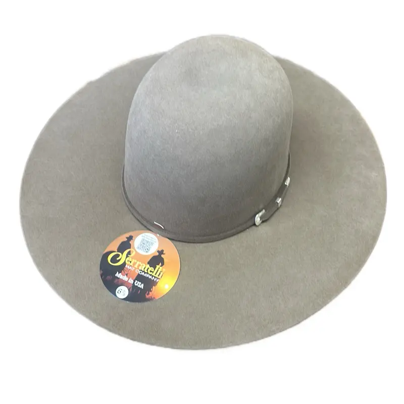Serratelli Nutmeg Felt Hat Size 7-1/8 with 4-1/2 Inch Brim and 6 Inch Crown