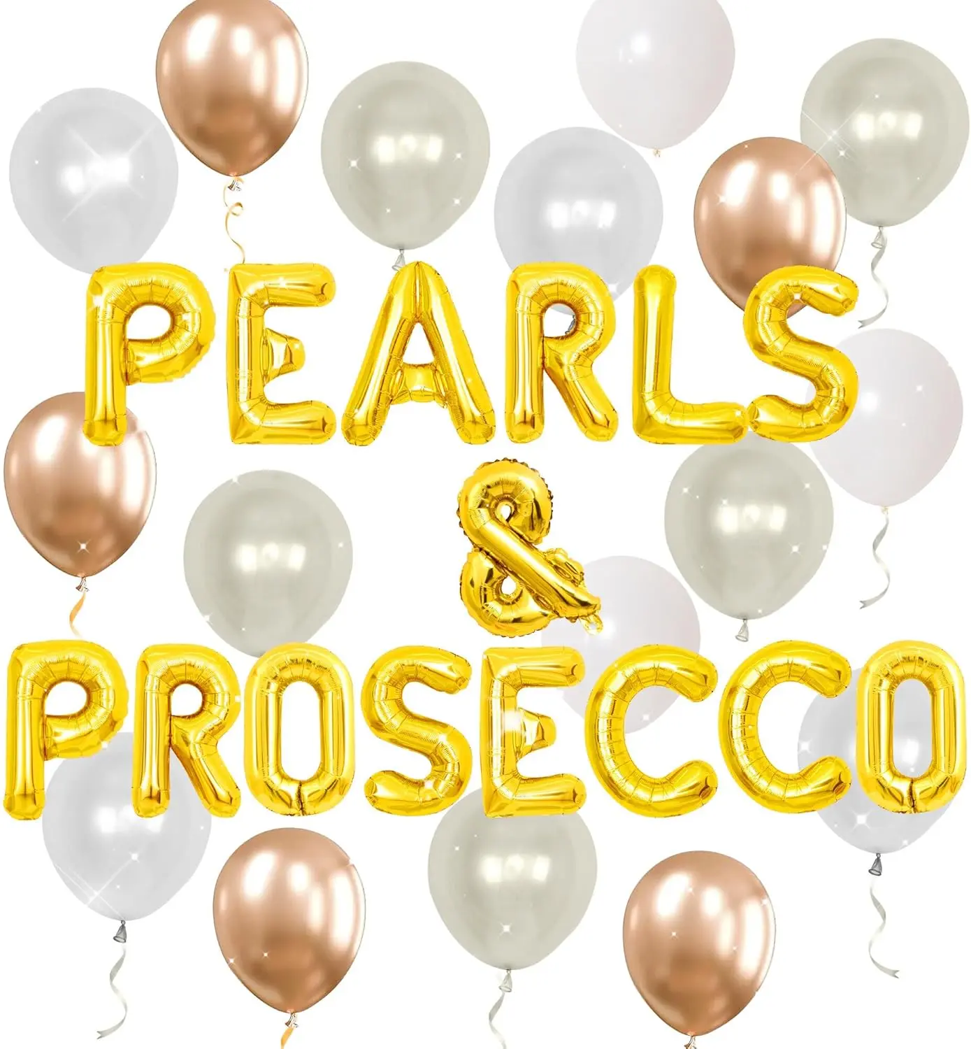 Pearls and Prosecco Bridal Shower Decorations Champagne Pearls & Prosecco Banner for Pearls Wedding Bachelorette Party Supplies