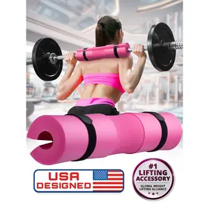 Gym Foam Barbell Pad , Pink Mata1