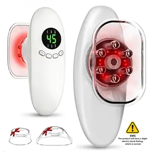 4 in 1 Smart Body Sculpting Machine-Lymphatic Drainage Massager Body Care with 4 Adjustable Functions: Heating,Cupping,Red Light & EMS Massage for Belly, Waist, Arms, Legs and Face, Love Handles, Relieves Muscle Tension and Tightens Skin