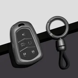 Tpu Car Key Case Cover for Cadillac Xt5 Ct5 Xt4 Xts Atsl Ct6 Xt6 Ct4, Durable Protective Accessory, Easy Installation