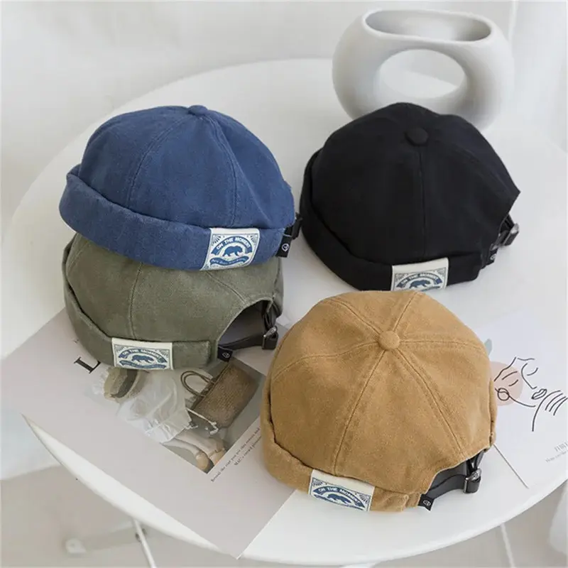 Fashion Cotton Brimless Hat Men Women Retro Skullcap Melon Docker Cap Street Hip Hop Without Visor Summer Outdoor Beanie Gorras Fashion Cotton Brimless Hat Men Women Retro Skullcap Melon Docker Cap Street Hip Hop Without Visor Summer Outdoor Beanie Gorras
