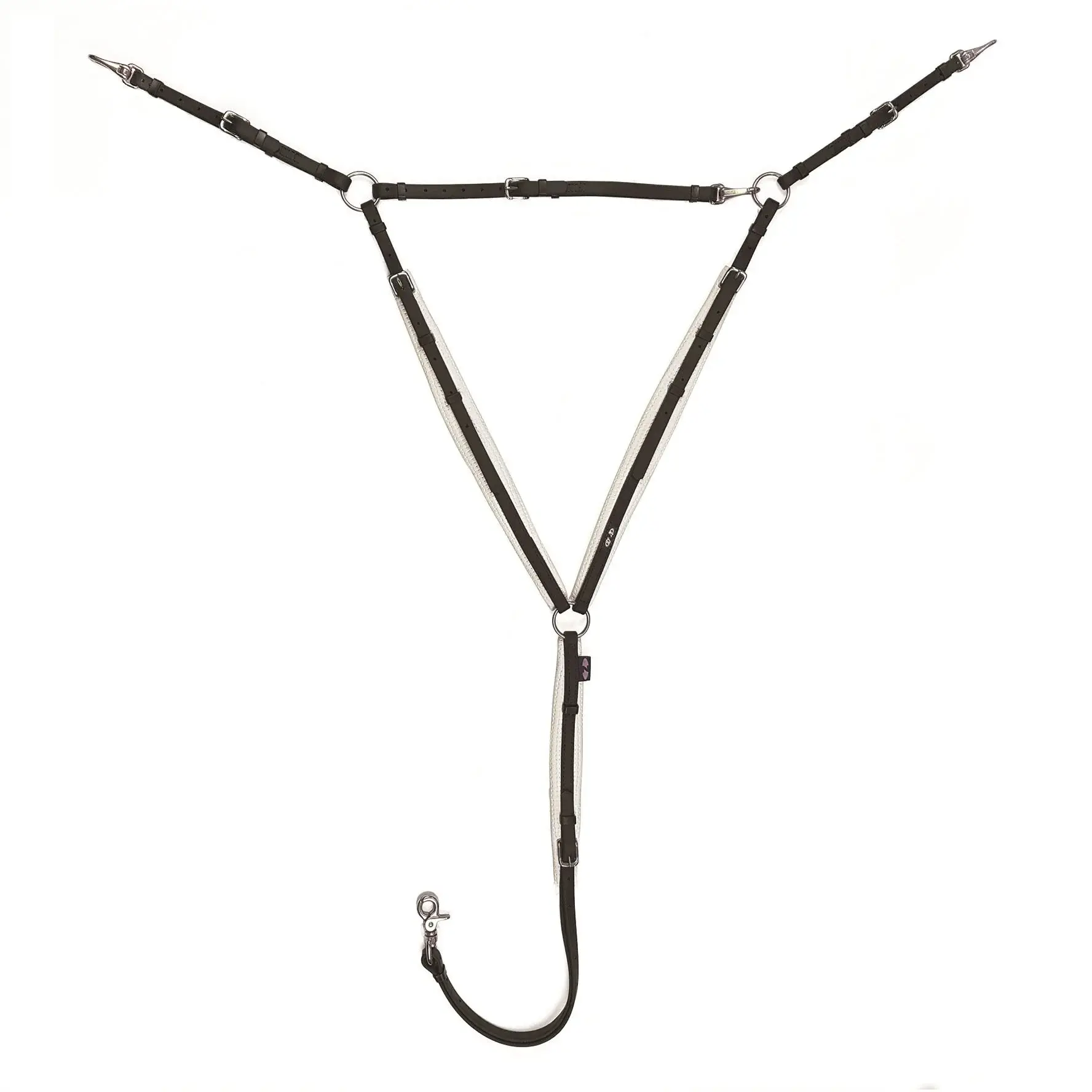 Toklat Ultra Endurance Horse Breastplate - Arab/Full Size - Durable Tack for Trail & Distance Black/White
