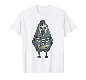 Chicken Skeleton Costume for Halloween Chickens T-Shirt