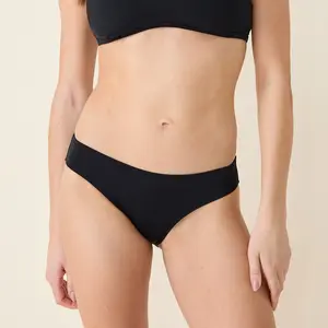 The Classic Bikini Bottom - Flat - Black