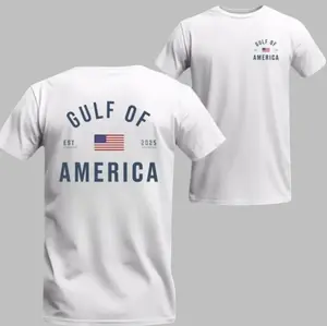 Gulf Of America Est 2025 Trump Supporter Shirt Trump MAGA Supporter Gift Patriotic American Tee for Men Women Casual Y2K Vibe Comfortable Cotton T-shirt - Menswear