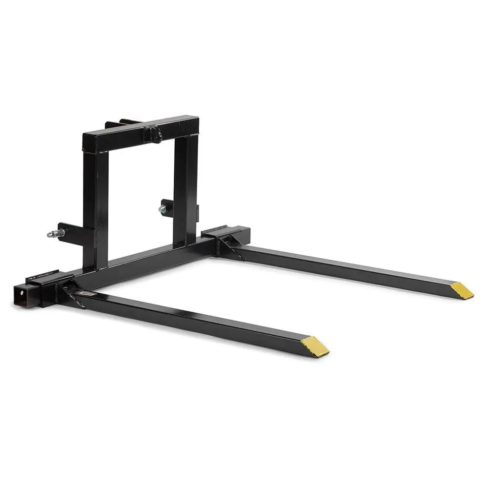 50 in 3 Point Pallet Forks,1500 LBS Capacity Adjustable Width Range(28 in-45 in) Pallet Fork Attachments,3 Point Hitch Pallet Forks