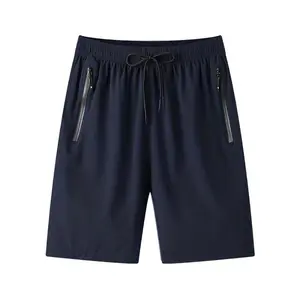 Men'sFashionCasualLooseFitQuickDryShorts,SportyShortsWithDrawstringAndZipPockets,BermudaShorts