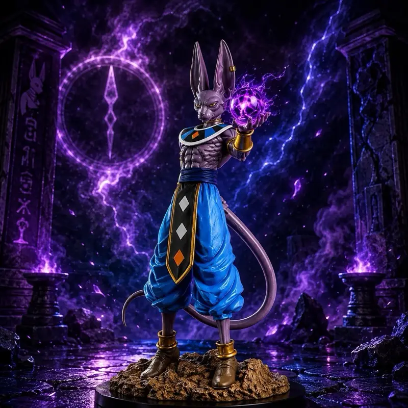 Purple Deity Figurine - Destroyer God Statue