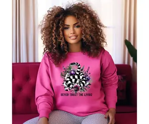 Never Trust, Shirt Crewneck Hoodie Unique Design Casual Style with High Quality DTF 50/50 Blend -Snake Beetle
