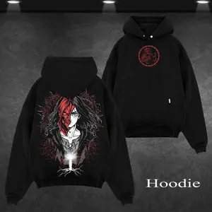 Eren Founding Attack on Titan Hoodie & Tee Washed – Vintage Oversized Heavy Cotton Double Printed Front & Back Anime Manga Graphic Hoodie / T-Shirt, Retro Unisex Streetwear Top, The Rumbling Collector Edition, AOT Hoodie & Tee Washed