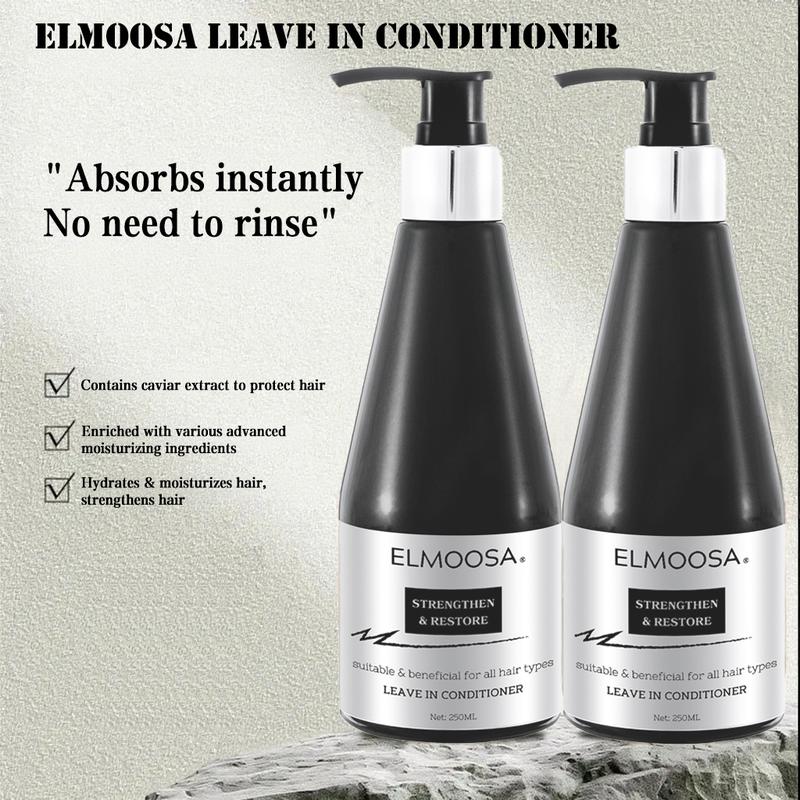 ELMOOSA Leave In Conditioner,100ml/250ml Enriched With Various Advanced Moisturizing Ingredients,Hydrates & Strengthens Hair Haircare