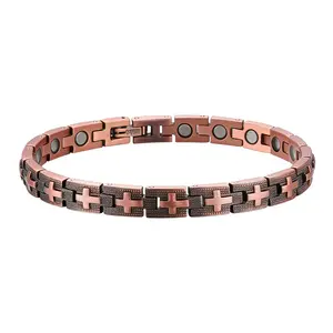 Pure Copper Magnetic Bracelet for Women - Adjustable Modern Wellness Jewelry - Perfect Meaningful Gift for Her