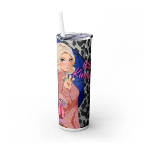 Wednesday Addams Halloween Tumbler Gift Tim Burton Unique Art Horror Design 12 oz 16 oz 20 oz Stainless Steel Ideal for Spooky Season